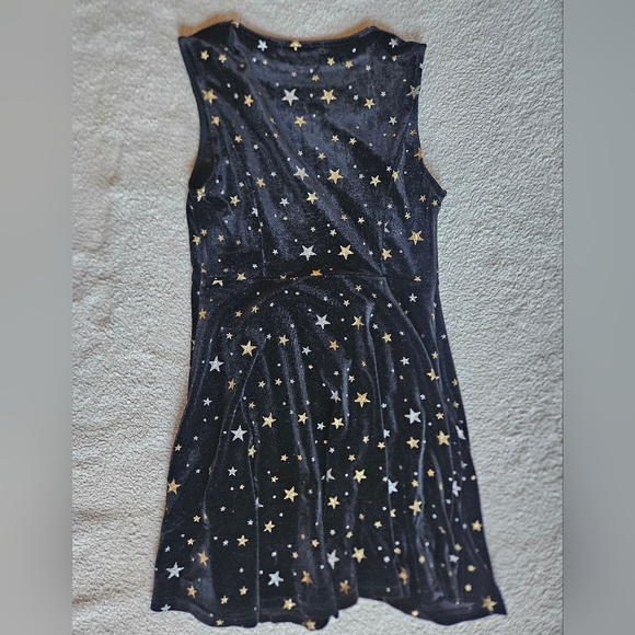 Allegra K Gold & Silver Stars Dress S - Picture 11 of 13